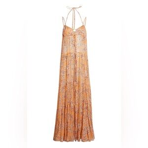 CINQ A SEPT Trailing Orchid Alina Maxi Coverup‎ - Peach Quartz